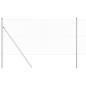 Preview: Kettengliederzaun mit 7 Pfosten 1,4x10 m galvanisierter Stahl