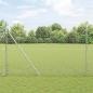 Preview: ARDEBO.de - Kettenzaun mit 7 Pfosten 1,5x10 m Verzinkter Stahl