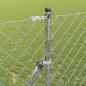 Preview: Drahtzaun mit 7 Pfosten 1,2x10 m verzinkter Stahl