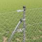 Preview: Kettenglied Zaun mit 13 Pfosten 0.4x25 m Verzinkter Stahl
