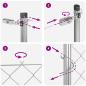 Preview: Drahtzaun Grau Set aus 2 Galvanisierter Stahl 25 m x 0,8 m