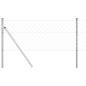 Preview: Drahtzaun Grau Set aus 2 Galvanisierter Stahl 25 m x 0,8 m