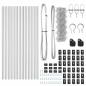 Preview: Drahtzaun Grau Set aus 2 Galvanisierter Stahl 25 m x 0,8 m