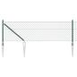 Preview: Stahlgitterzaun mit 7 Spike-Pfosten 0.4x10 m verzinkter Stahl