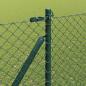 Preview: Kettenzaun mit 7 Spike-Pfosten 1,6x10 m aus galvanisiertem Stahl