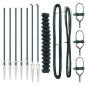 Preview: Kettenzaun mit 7 Spike-Pfosten 1,6x10 m aus galvanisiertem Stahl