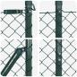 Preview: Kettenzaun mit 7 Spike-Pfosten 1,6x10 m aus galvanisiertem Stahl