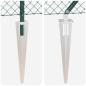 Preview: Kettenzaun mit 7 Spike-Pfosten 1,6x10 m aus galvanisiertem Stahl