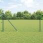 Preview: ARDEBO.de - Kettenzaun mit 7 Spike-Stangen 1,2x10 m Galvanisierter Stahl
