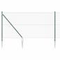 Preview: Kettenzaun mit 7 Spike-Stangen 1,2x10 m Galvanisierter Stahl