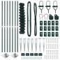 Preview: Kettenzaun mit 7 Spike-Stangen 1,2x10 m Galvanisierter Stahl