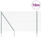 Preview: Maschendrahtzaun mit 7 Spike-Posten 1,5 x 10 m Verzinkter Stahl