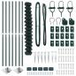 Preview: Maschendrahtzaun mit 7 Spike-Posten 1,5 x 10 m Verzinkter Stahl