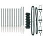 Preview: Kettenzaun mit 13 Spike-Pfosten 0.8x25 m aus galvanisiertem Stahl