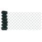 Preview: Kettengliedzaun mit 13 Spike-Posts 0.4x25 m verzinkter Stahl