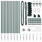 Preview: Kettengliedzaun Set von 2 Grün Metall 0,8 x 25 m Langlebig