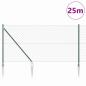 Preview: Kettenzaun Set aus 2 Grün PVC 1 x 25 m Langlebig Kettenzaun