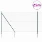 Preview: Drahtzaun Set mit 2 Grün Metall 1,5 x 25 m Drahtzaun