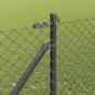 Preview: Kettenzaun mit 7 Spitzpfosten 1,2x10 m Verzinkter Stahl