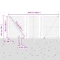 Preview: Stahlzaun mit Spitzen 25 x 1,5 m PVC-beschichteter Stahl Grau