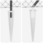 Preview: Kettengliedzaun Set von 2 Grau Stahl 25 x 1,5 m Robust
