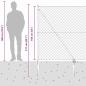 Preview: Maschendrahtzaun mit Stacheln 10 x 1,6 m Verzinkter Stahl Netz