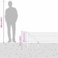 Preview: Kettenschutzzaun mit 13 Spike-Posts 0,4 x 25 m Verzinkter Stahl