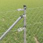 Preview: Maschendrahtzaun mit Stacheln 25 x 0,8 m Verzinkter Stahl Netz