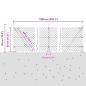 Preview: Kettenzaun mit 7 Flanschpfosten 0.4x10 m verzinkter Stahl