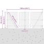 Preview: Drahtzaun mit 7 Flanschpfosten 0.8x10 m verzinkter Stahl