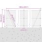 Preview: Kettengliedzaun mit Betonbasis 10 x 1,2 m Grün Netz