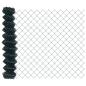 Preview: Maschendrahtzaun mit 13 Flanschen 0,8x25 m Galvanisierter Stahl