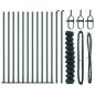 Preview: Kettengliedzaun mit Betonbasis 1 x 25 m PVC-beschichteter Stahl