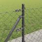 Preview: Kettenzaun mit 7 Flanschpfosten 0.6x10 m verzinkter Stahl