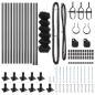 Preview: Kettenzaun mit 13 Flanschen 0,6x25 m galvanisierter Stahl