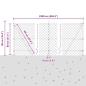 Preview: Maschendrahtzaun Set mit 2 Grau Metall, Kunststoff 25 x 0.8 m