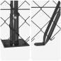 Preview: Kettengliedzaun Set aus 2 Grau Stahl, PVC 25 x 1 m Langlebig