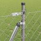 Preview: Kettengliedzaun mit Betonbasis 10 x 1 m Verzinkter Stahl Silber