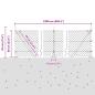 Preview: Maschendrahtzaun mit 13 Flanschpfosten 0.6x25 m Verzinkter Stahl
