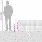 Preview: Geschweißter Drahtzaun mit 13 Pfosten Grau 0,6x50 m Stahl