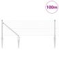 Preview: Geschweißter Drahtzaun mit 13 Spike-Posts 0,4 x 100 m galvanisierter Stahl