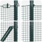 Preview: PVC Zaunpfosten Set 2er Set Grün PVC, Metall 25 x 0,5 m