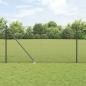 Preview: ARDEBO.de - geschweißter Drahtzaun mit 13 Spike-Posts Grau 1.4x25 m Stahl