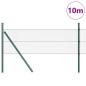 Preview: Bodenmontierter Sechseckzaun 10 x 0,5 m PVC-beschichteter Stahl