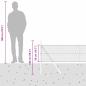 Preview: Sechseckzaun Grün 0.5x10 m Stahl, Zaunpfosten 7 Stück Grün Ø32 mm 100 cm Verzinkter Stahl