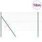 Preview: Bodenmontierter Sechseckzaun 10 x 1 m PVC-beschichteter Stahl