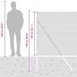 Preview: Sechseckzaun Grün 1,4x10 m Stahl, Zaunpfosten 7 Stk Grün Ø32 mm 190 cm verzinkter Stahl