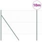 Preview: Bodenmontierter Sechseckzaun 10 x 1,6 m PVC-beschichteter Stahl
