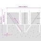 Preview: Bodenmontierter Sechseckzaun 25 x 0,5 m PVC-beschichteter Stahl