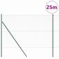 Preview: Bodenmontierter Sechseckzaun 25 x 1,5 m PVC-beschichteter Stahl